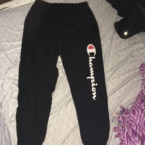 Black champion sweatpants